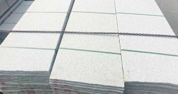 绥化芝麻白毛板，石材毛板