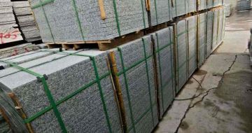 绥化芝麻白地铺版 石材地铺石