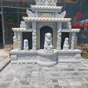 绥化芝麻白中国黑石材套墓 花岗岩墓碑