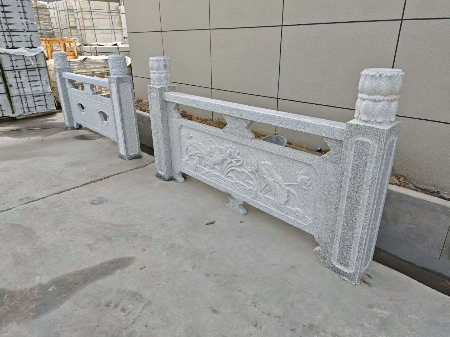 绥化芝麻白河道栏杆 石材栏杆