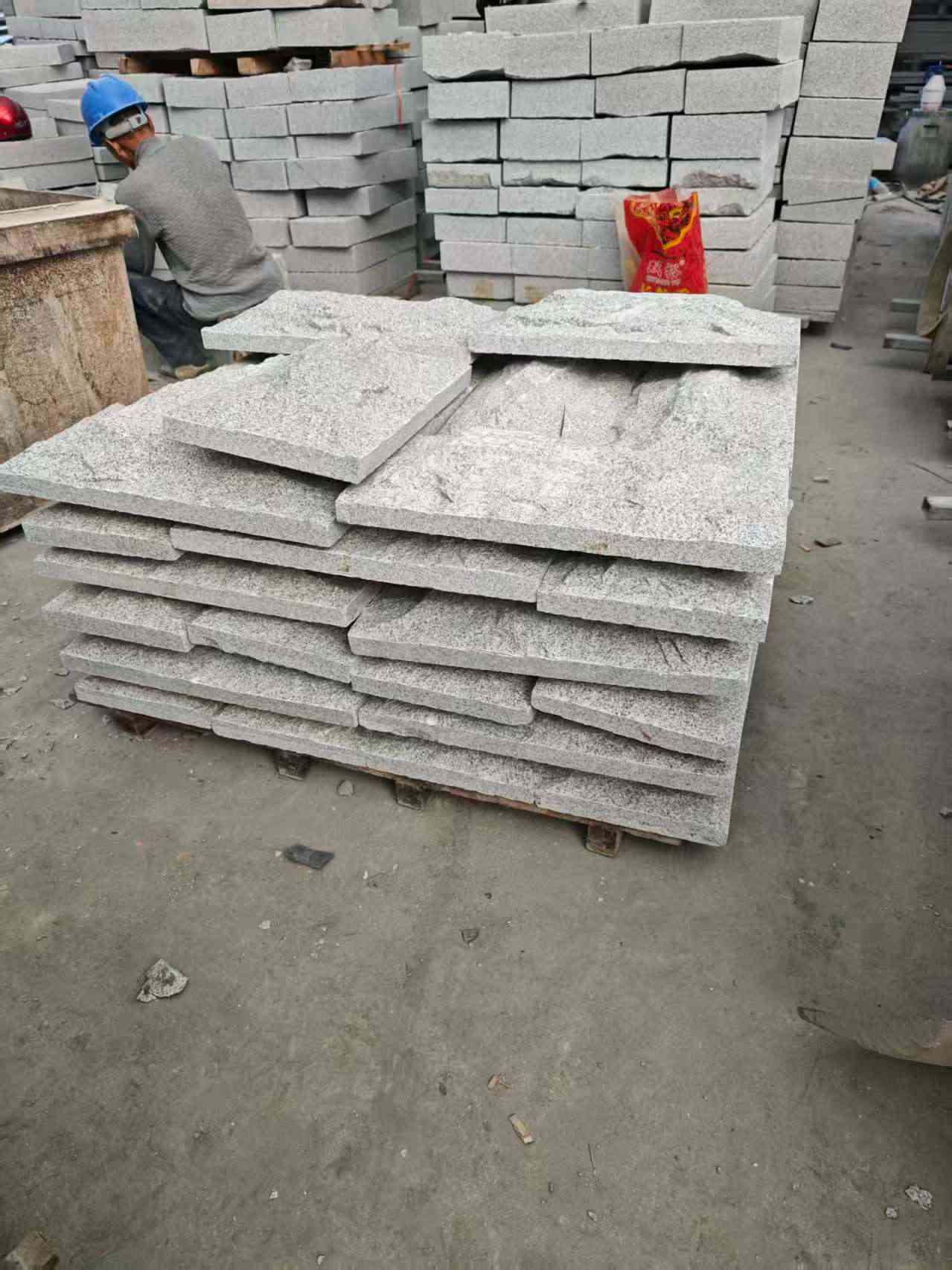 绥化芝麻白蘑菇石，自然面