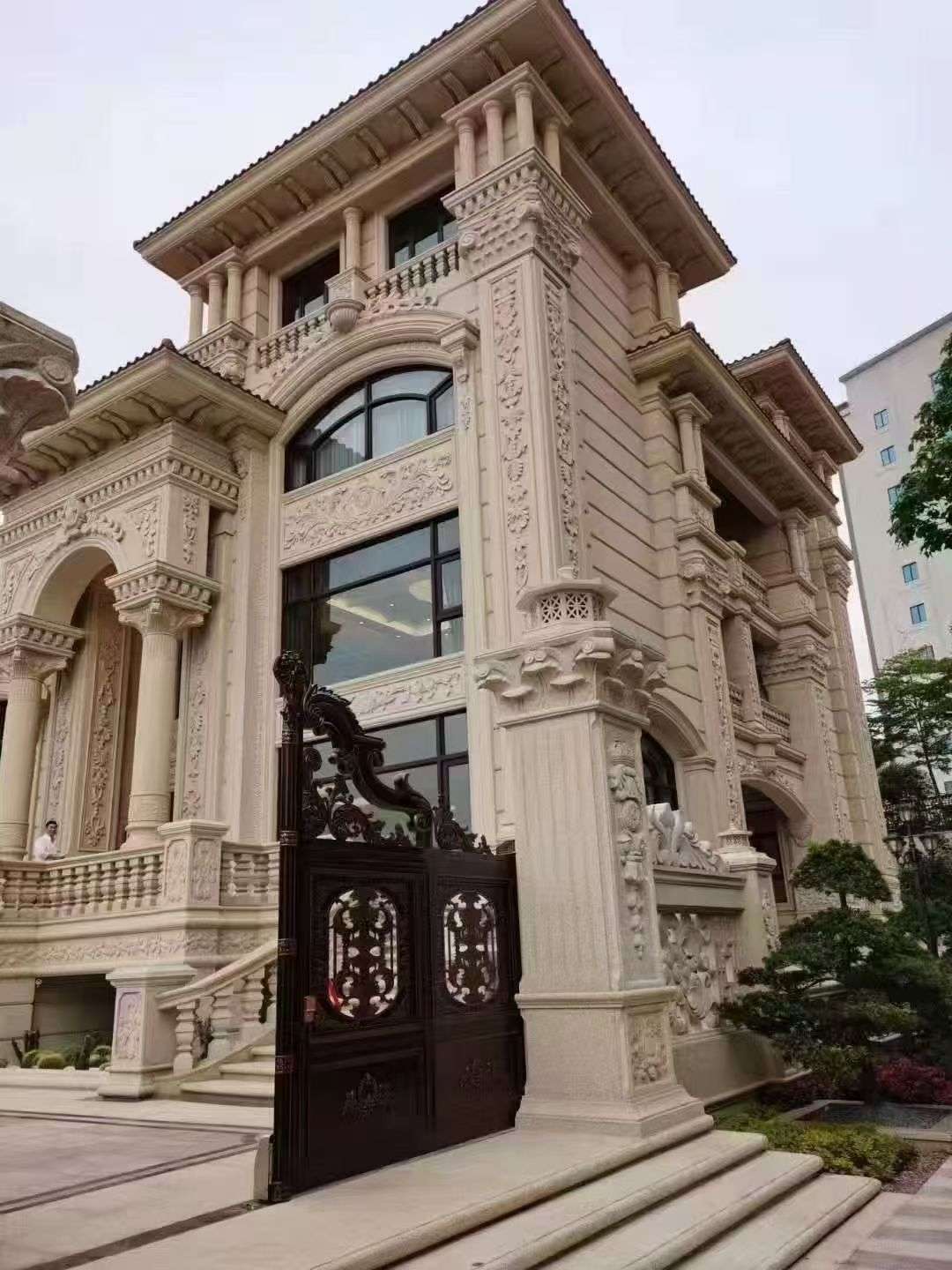 绥化黄金麻别墅外墙异形定制